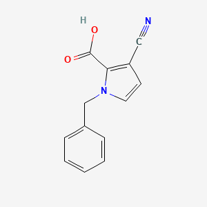 molecular formula C13H10N2O2 B1314882 1-苄基-3-氰基-1H-吡咯-2-羧酸 CAS No. 105788-28-1