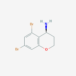 (S)-5,7-Dibromochroman-4-amine