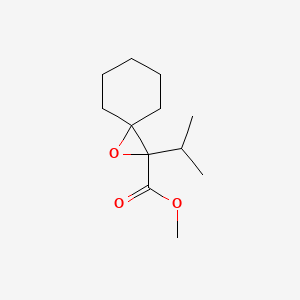 molecular formula C12H20O3 B13148866 Methyl 2-(propan-2-YL)-1-oxaspiro[2.5]octane-2-carboxylate 