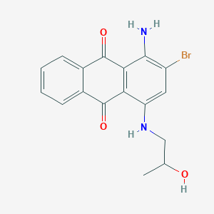 molecular formula C17H15BrN2O3 B13148899 1-Amino-2-bromo-4-((2-hydroxypropyl)amino)anthracene-9,10-dione CAS No. 61467-90-1