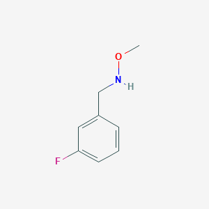 molecular formula C8H10FNO B1314891 Benzenemethanamine, 3-fluoro-N-methoxy- CAS No. 543730-70-7