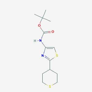 tert-Butyl (2-(tetrahydro-2H-thiopyran-4-yl)thiazol-4-yl)carbamate