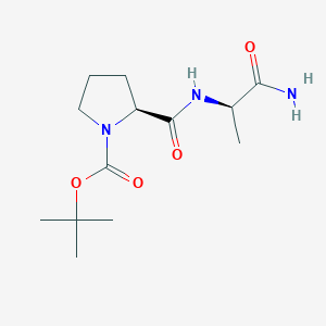 (S)-tert-Butyl 2-(((R)-1-amino-1-oxopropan-2-yl)carbamoyl)pyrrolidine-1-carboxylate