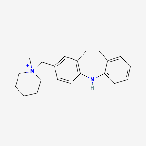 3-[(1-methylpiperidin-1-ium-1-yl)methyl]-6,11-dihydro-5H-benzo[b][1]benzazepine