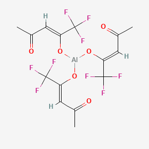 molecular formula C15H12AlF9O6 B13148963 Trifluoroacetyl acetonate,aluminum 