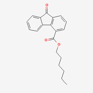 molecular formula C20H20O3 B13148970 Hexyl 9-oxo-9h-fluorene-4-carboxylate CAS No. 94580-60-6