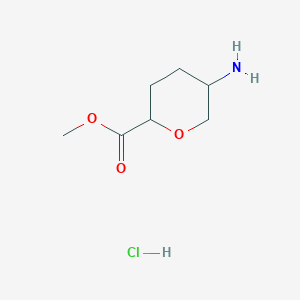 Methyl5-aminotetrahydro-2H-pyran-2-carboxylatehydrochloride