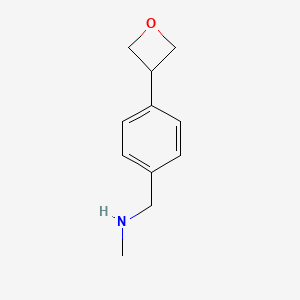 N-Methyl-1-(4-(oxetan-3-yl)phenyl)methanamine