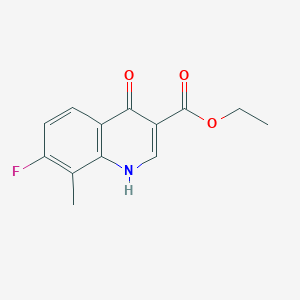 Ethyl 7-fluoro-4-hydroxy-8-methylquinoline-3-carboxylate