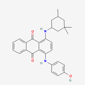 1-[(4-Hydroxyphenyl)amino]-4-[(3,3,5-trimethylcyclohexyl)amino]anthraquinone