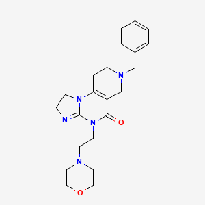 7-Benzyl-4-(2-morpholinoethyl)-1,2,6,7,8,9-hexahydroimidazo[1,2-a]pyrido[3,4-e]pyrimidin-5(4H)-one