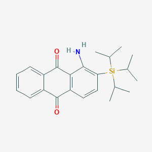 1-Amino-2-[tri(propan-2-yl)silyl]anthracene-9,10-dione