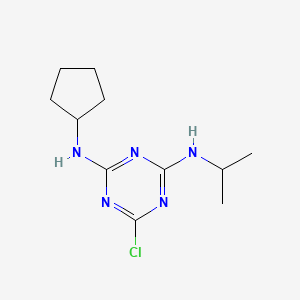 6-Chloro-N-cyclopentyl-N'-isopropyl-1,3,5-triazine-2,4-diamine