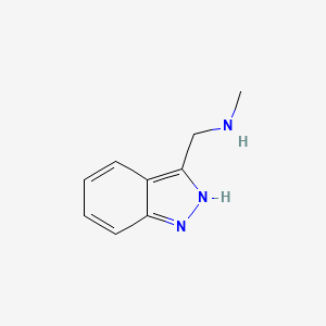 molecular formula C9H11N3 B13149098 1-(1H-Indazol-3-yl)-N-methylmethanamine 