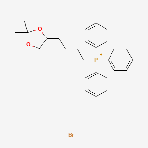 molecular formula C27H32BrO2P B13149121 (4-(2,2-Dimethyl-1,3-dioxolan-4-yl)butyl)triphenylphosphonium bromide 