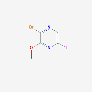 2-Bromo-5-iodo-3-methoxypyrazine