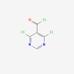 molecular formula C5HCl3N2O B1314916 4,6-Dichloro-5-pyrimidinecarbonyl chloride CAS No. 87600-97-3