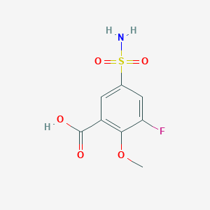 3-Fluoro-2-methoxy-5-sulfamoylbenzoic acid