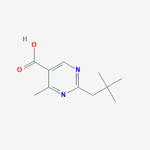 2-(2,2-Dimethylpropyl)-4-methylpyrimidine-5-carboxylic acid