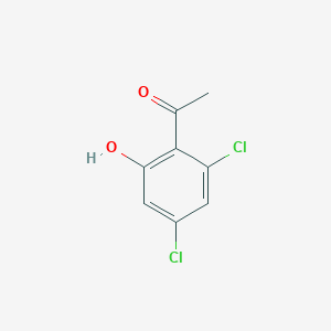 molecular formula C8H6Cl2O2 B13149229 1-(2,4-Dichloro-6-hydroxyphenyl)ethanone 