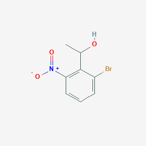 molecular formula C8H8BrNO3 B13149249 1-(2-Bromo-6-nitrophenyl)ethanol 