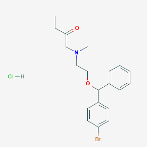 1-((2-((4-Bromophenyl)(phenyl)methoxy)ethyl)(methyl)amino)butan-2-one hydrochloride