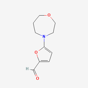 5-(1,4-Oxazepan-4-yl)furan-2-carbaldehyde