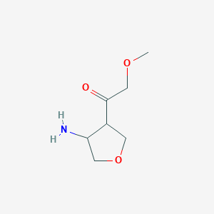 1-(4-Aminooxolan-3-yl)-2-methoxyethan-1-one