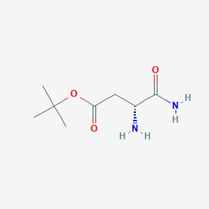 molecular formula C8H16N2O3 B13149339 (R)-tert-Butyl3,4-diamino-4-oxobutanoate 