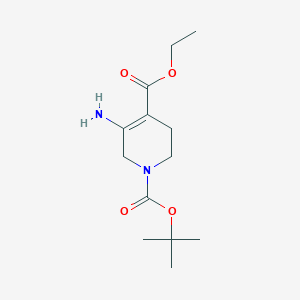 1-O-tert-butyl 4-O-ethyl 5-amino-3,6-dihydro-2H-pyridine-1,4-dicarboxylate