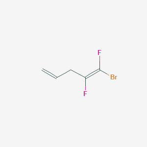 molecular formula C5H5BrF2 B13149387 1-Bromo-1,2-difluoro-1,4-pentadiene 