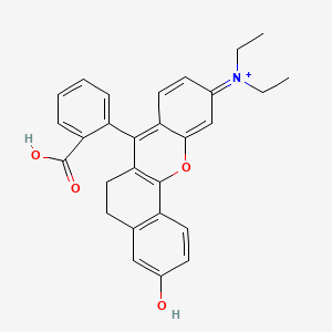 7-(2-Carboxyphenyl)-10-(diethylamino)-3-hydroxy-5,6-dihydrobenzo[c]xanthen-12-ium