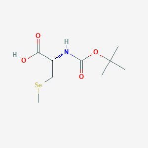 molecular formula C9H17NO4Se B13149423 Boc-3-(Methylseleno)-D-Ala-OH 