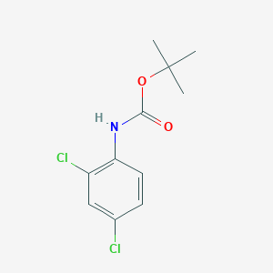 molecular formula C11H13Cl2NO2 B13149440 Carbamic acid, (2,4-dichlorophenyl)-, 1,1-dimethylethyl ester CAS No. 296778-52-4