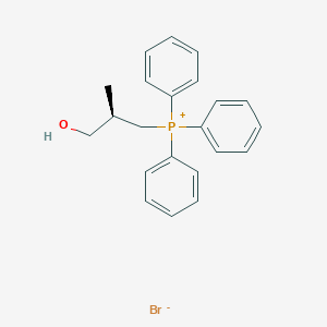 molecular formula C22H24BrOP B13149458 (R)-(3-Hydroxy-2-methylpropyl)triphenylphosphonium bromide 