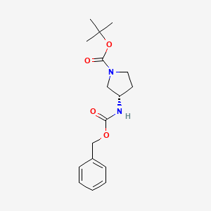 molecular formula C17H24N2O4 B1314947 tert-butyl (S)-3-benzyloxycarbonylaminopyrrolidine-1-carboxylate CAS No. 247569-07-9