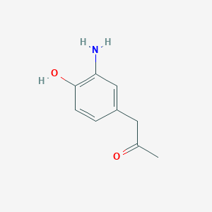 molecular formula C9H11NO2 B13149477 1-(3-Amino-4-hydroxyphenyl)propan-2-one 