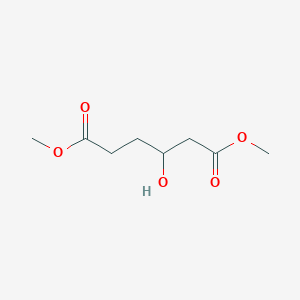 molecular formula C8H14O5 B13149527 Dimethyl 3-hydroxyhexanedioate 