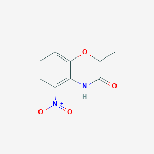 molecular formula C9H8N2O4 B1314954 2-methyl-5-nitro-2H-1,4-benzoxazin-3(4H)-one CAS No. 132522-85-1