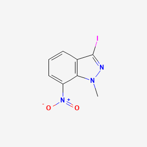 molecular formula C8H6IN3O2 B1314960 3-Iodo-1-methyl-7-nitro-1H-indazole CAS No. 864724-65-2