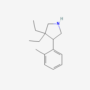 3,3-Diethyl-4-(2-methylphenyl)pyrrolidine