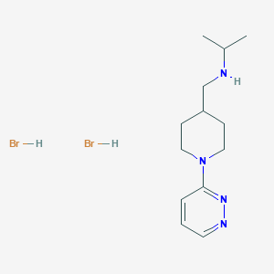 (Propan-2-yl)({[1-(pyridazin-3-yl)piperidin-4-yl]methyl})amine dihydrobromide