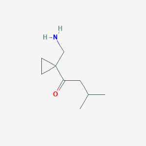 1-[1-(Aminomethyl)cyclopropyl]-3-methylbutan-1-one