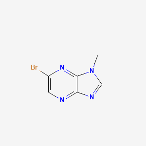 molecular formula C6H5BrN4 B1314970 6-溴-1-甲基-1H-咪唑并[4,5-b]吡嗪 CAS No. 55635-64-8