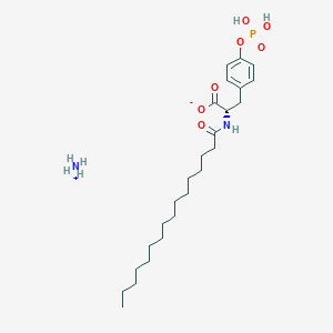 Ammonium (S)-2-palmitamido-3-(4-(phosphonooxy)phenyl)propanoate