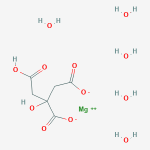 molecular formula C6H16MgO12 B13149743 Magnesium2-(carboxymethyl)-2-hydroxysuccinatepentahydrate 