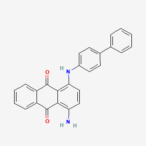 molecular formula C26H18N2O2 B13149763 1-Amino-4-[([1,1'-biphenyl]-4-yl)amino]anthracene-9,10-dione CAS No. 88653-18-3