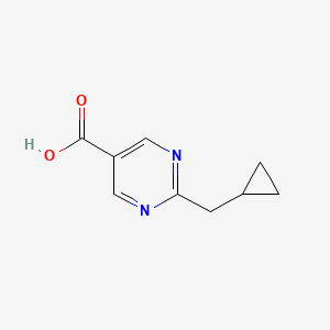 molecular formula C9H10N2O2 B13149764 2-(Cyclopropylmethyl)pyrimidine-5-carboxylic acid 