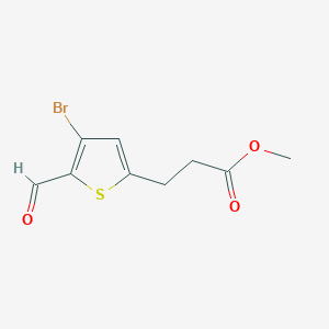 Methyl 3-(4-bromo-5-formylthiophen-2-yl)propanoate