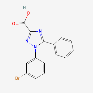 1-(3-Bromophenyl)-5-phenyl-1H-1,2,4-triazole-3-carboxylic acid